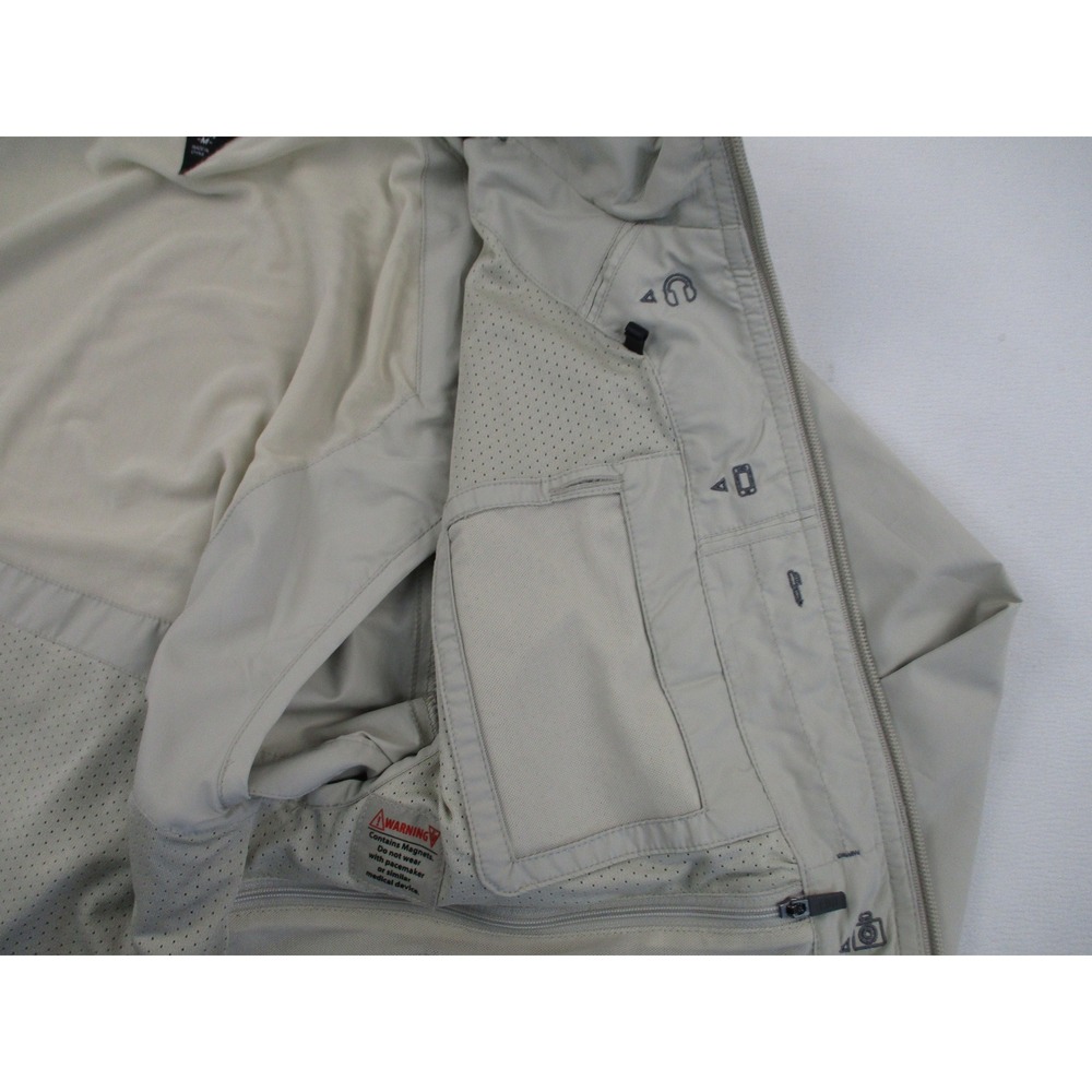 SCOTTEVEST Jacket Mens Medium Tan TEC Tropiformer Utility Pocket Hidden Hood - Picture 11 of 16